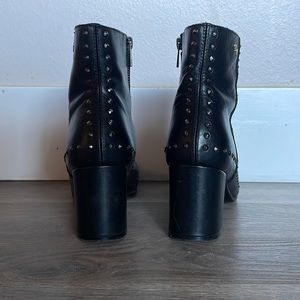 Zadig &Voltaire black ankle boots- tiny studs and rivets. Size 38